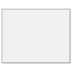 Pacon Six-Ply Railroad Board, 22 x 28, White, 25/Carton (54611)