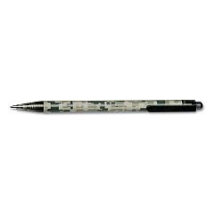 AbilityOne 7520014575400 SKILCRAFT ACU-500 Ballpoint Pen, Retractable, Medium 1 mm, Black Ink, Camouflage Barrel, Dozen