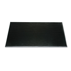 AbilityOne 7220015826248, SKILCRAFT 3-Mat Entry System Scraper Mat, 36 x 72, Black