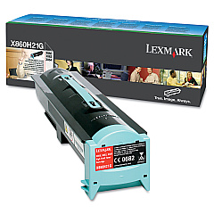 Lexmark X860H21G Black Toner Cartridge