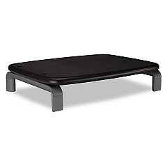 Kensington Monitor Stand with SmartFit, For 21" Monitors, 11.5" x 9" x 3", Black/Gray, Supports 80 lbs (60087)