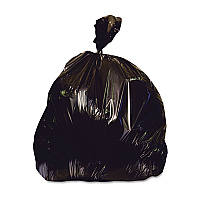 Heritage Low-Density Repro Can Liner, 33 gal, 1.5 mil, 33" x 39", Black, 100/Carton (X6639AK)