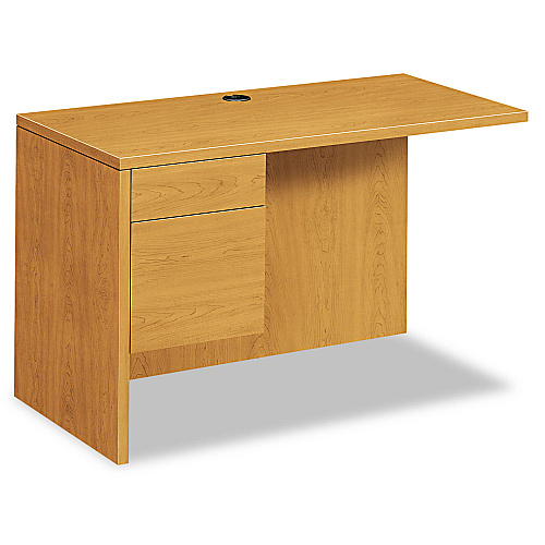 HON 10500 Series L Workstation Return, 3/4 Height Left Ped, 48w x 24d, Harvest (10516LCC)