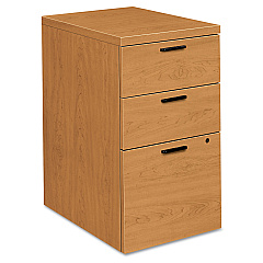 HON 10500 Series Mobile Pedestal File, Left or Right, 3-Drawers: Box/Box/File, Legal/Letter, Harvest, 15.75" x 22.75" x 28" (105102CC)