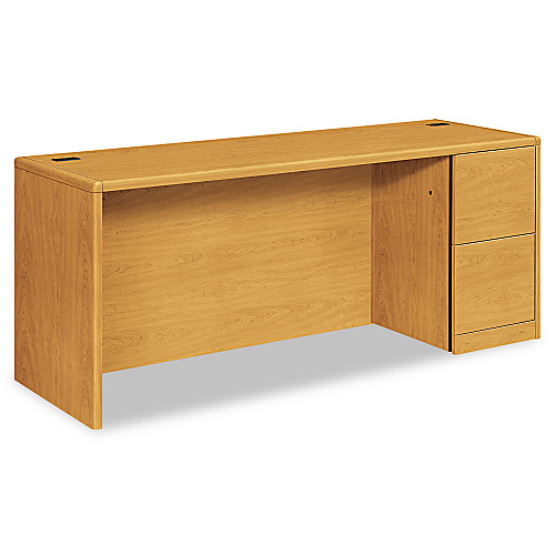 HON 10700 Series Right Pedestal Credenza, 72w x 24d x 29.5h, Harvest (10707RCC)