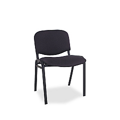 Alera Continental Series Stacking Chairs, Supports Up to 250 lb, Black, 4/Carton (ALESC67FA10B)