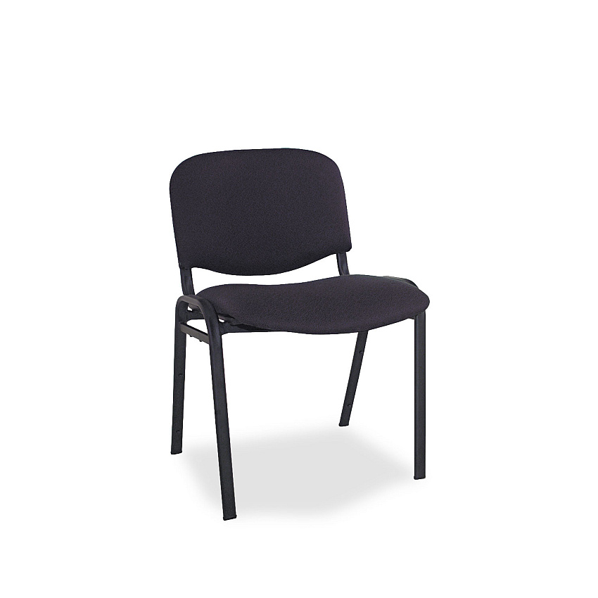 Alera Continental Series Stacking Chairs, Supports Up to 250 lb, Black, 4/Carton (ALESC67FA10B)