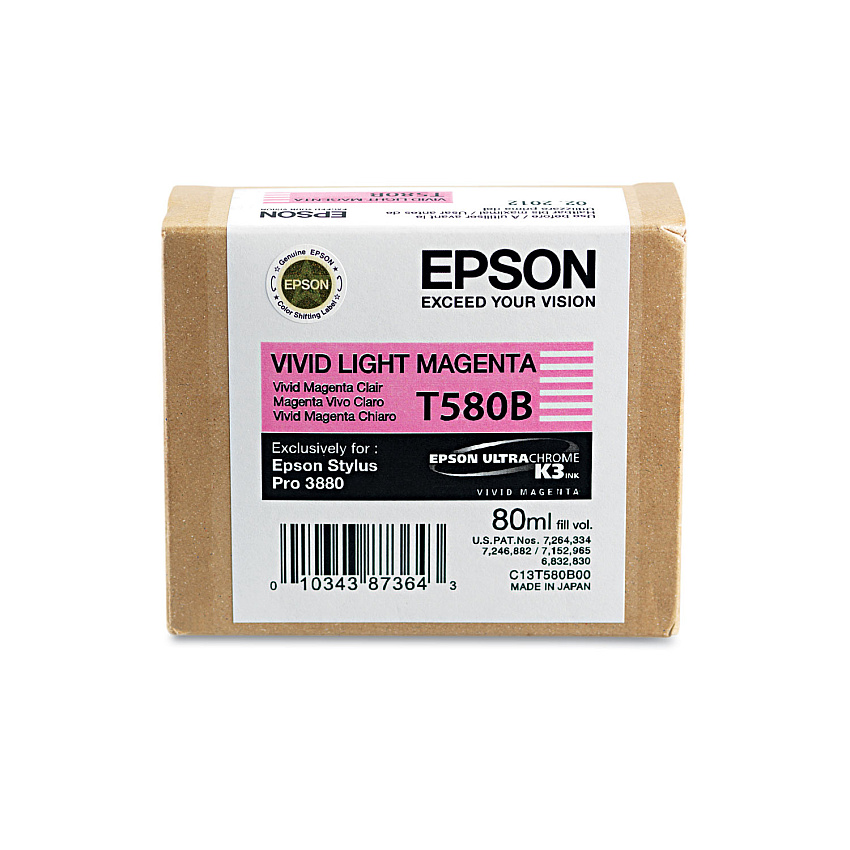 Epson T580B00 Vivid Light Magenta Ink Cartridge