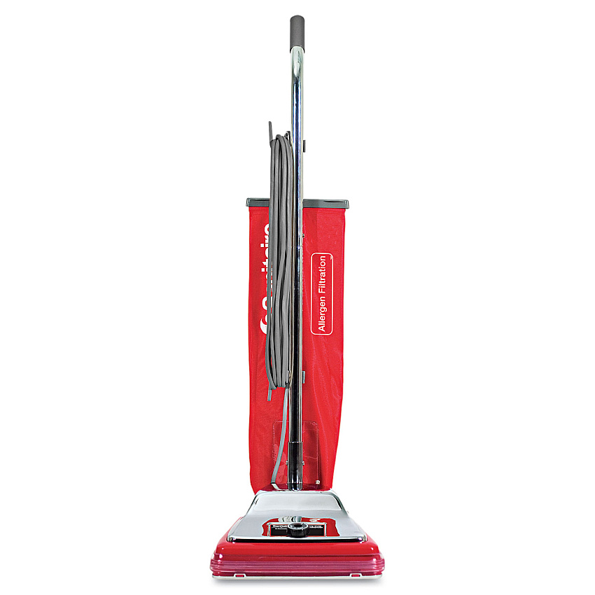 Sanitaire TRADITION Upright Vacuum SC888K, 12" Cleaning Path, Chrome/Red (SC888N)