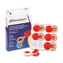 Compatible Dataproducts R51816 Compatible Low-Tack Lift-Off Tape, Clear, 6/Box