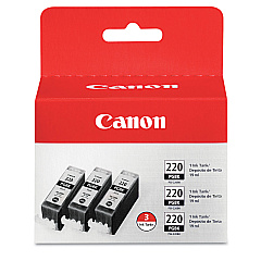 Canon PGI-220 Black Ink Tank 3-Pack (2945B004)