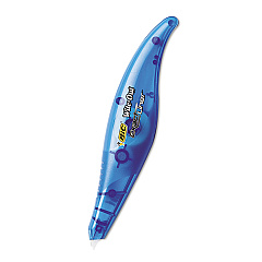 BIC Wite-Out Brand Exact Liner Correction Tape, Non-Refillable, Blue, 1/5" x 236" (WOELP11)