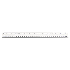 Chartpak Triangular Scale, Plastic, 12" Long, Architectural, White (3272BC)
