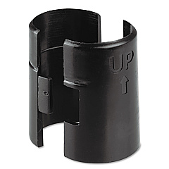Alera Wire Shelving Shelf Lock Clips, Plastic, Black, 4 Clips/Pack (ALESW59SLBL)