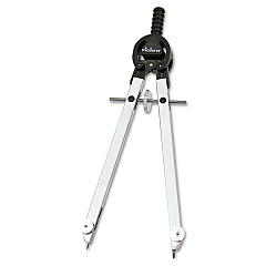 Chartpak Masterbow Compass, 10" Maximum Diameter, Steel, Chrome (401N)