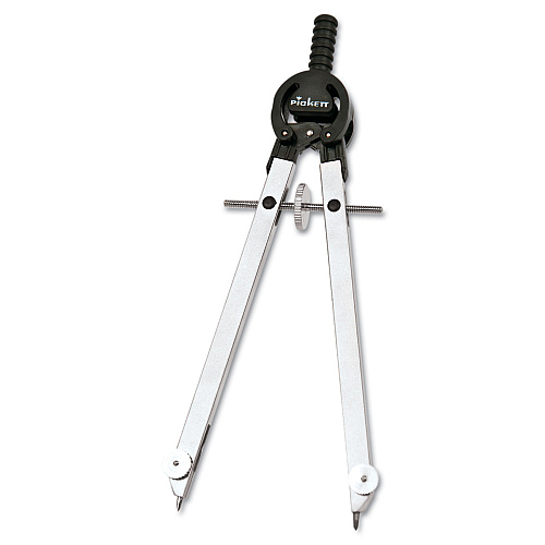 Chartpak Masterbow Compass, 10" Maximum Diameter, Steel, Chrome (401N)