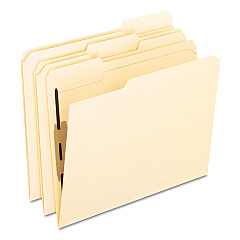 Pendaflex Manila Fastener Folders with Bonded Lesspace Fasteners, 1 Fastener, Letter Size, Manila Exterior, 50/Box (M13U1)