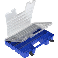 Akro-Mils Portable Organizer External Dimensions: 13.4" Width x 18.3" Depth x 3.6" Height - Latching Closure - Blue, Clear, Black - For Multipurpose - 1 Each (06118)
