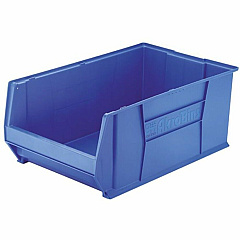 Akro-Mils Super-Size AkroBin Storage Bin External Dimensions: 18.4" Width x 29.3" Depth x 12" Height - 300 lb - Heavy Duty - Stackable - Polymer - Blue - 1 Each (30290B)