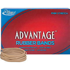 Alliance Rubber Advantage Rubber Bands Size: #33 - 3.5" Length x 0.1" Width - Natural - 600 / Box (26335)