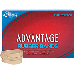 Alliance Rubber Advantage Rubber Bands Size: #84 - 3.5" Length x 0.5" Width - Stretchable, Elastic - Natural Crepe - 150 / Box (26845)