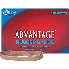 Alliance Rubber Advantage Rubber Bands Size: #107 - 7" Length x 0.6" Width - Stretchable, Elastic - Natural Crepe - 40 / Box (27075)