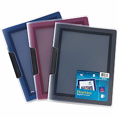 Avery&reg; Flexi-View Letter Report Cover 8 1/2" x 11" - 25 Sheets Capacity - Polypropylene - Assorted - Preprinted, PVC-free, Spine - 0% Recycled - 24 / Box (47856)