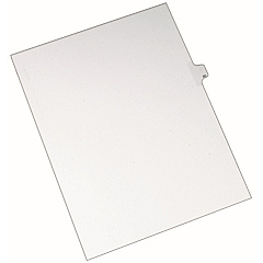 Avery&reg; Allstate-Style Individual Legal Dividers 25 x Divider(s) - Side Tab(s) - 85 - 1 Tab(s)/Set - 8.5" Divider Width x 11" Divider Length - Letter - 8.50" Width x 11" Length - White Paper Divider - 20% Recycled - 1 Pack (82283)