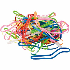 Conserve PlastiBands 2 1/8" 200 Pack ASSORTED Colors 2.1" Length - Latex-free, Strong - Polyurethane - Assorted - 200 / Box (SF-5000)