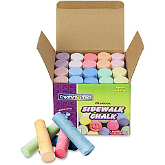 Creativity Street Tub of Sidewalk Chalk 4" Length x 1" Diameter - Assorted - Washable, Non-toxic - 20 / Box (1700) Creativity Street Tub of Sidewalk Chalk 4" Length x 1" Diameter - Assorted - Washable, Non-toxic - 20 / Box (1700)