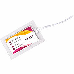 C-Line Cleer Adheer Custom Laminated Luggage Tags String Fastener - Clear - 10 / Pack (65107) C-Line Cleer Adheer Custom Laminated Luggage Tags String Fastener - Clear - 10 / Pack (65107)