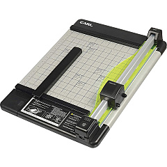 CARL Heavy-Duty Metal Base 12" Paper Trimmer 36 Sheet Cutting Capacity - 1 Carbide Blade - 12" Cutting Length - 12" Blade Length - 0.7" Height x 14" Width x 12.3" Length - Heavy Duty, Locking Blade - Metal, Acrylonitrile Butadiene Styrene (ABS), A (12210) CARL Heavy-Duty Metal Base 12" Paper Trimmer 36 Sheet Cutting Capacity - 1 Carbide Blade - 12" Cutting Length - 12" Blade Length - 0.7" Height x 14" Width x 12.3" Length - Heavy Duty, Locking Blade - Metal, Acrylonitrile Butadiene Styrene (ABS), A (12210)
