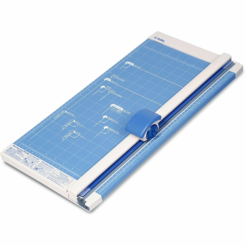 CARL 18" Professional Paper Trimmer 10 Sheet Cutting Capacity - Carbide Blade - 18" Cutting Length - 0.7" Height x 10.3" Width x 18" Depth - White - 1 Each (12218)