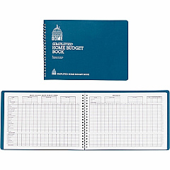 Dome Simplified Home Budget Book 64 Sheet(s) - Wire Bound - 10.50" x 7.50" Sheet Size - White - White Sheet(s) - Blue Cover - Recycled - 1 Each (840)