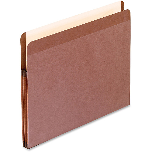 Pendaflex Letter Recycled Expanding File 8 1/2" x 11" - 1 3/4" Expansion - Red Fiber, Polyester - Red Fiber - Moisture Resistant, Rip Resistant, Laminated, Spill Proof, Reinforced Gusset, Durable - 10% Recycled - 10 / Box (85141)