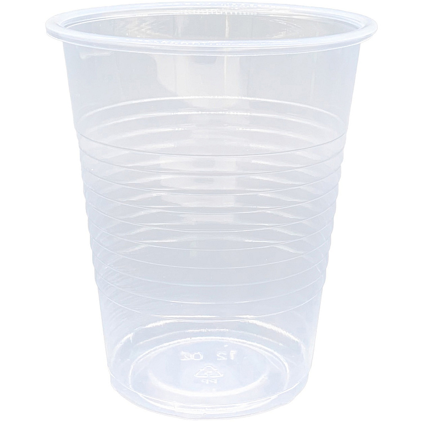 Genuine Joe 12 oz Transparent Beverage Cups 12 fl oz - Clear - Plastic - Cold Drink - 100/Pack - 10 / Carton (GJO10435)