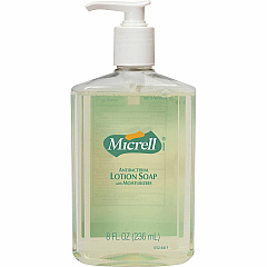 Micrell Antibacterial Lotion Soap Citrus Scent - 8 fl oz - Push Pump Dispenser - Kill Germs - Hand - Antibacterial - Anti-irritant, Bio-based - 1 Each (975212)
