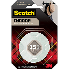 Scotch Mounting Tape 4.17 ft Length x 1" Width - 1" Core - White - Foam - For Multipurpose - 1 Roll (114)