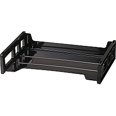 Officemate Side-Loading Desk Tray 2.75" Height x 13.18" Width x 9" Depth - Desktop - Stackable, Durable, Non-stick, Portable, Carrying Handle - Black - 1 Each (21002) Officemate Side-Loading Desk Tray 2.75" Height x 13.18" Width x 9" Depth - Desktop - Stackable, Durable, Non-stick, Portable, Carrying Handle - Black - 1 Each (21002)
