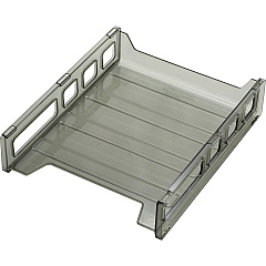 Officemate Front Load Letter Tray 12.50" Height x 10.50" Width x 2.87" Depth - Desktop - Stackable, Durable - Smoke - 1 Each (21031) Officemate Front Load Letter Tray 12.50" Height x 10.50" Width x 2.87" Depth - Desktop - Stackable, Durable - Smoke - 1 Each (21031)