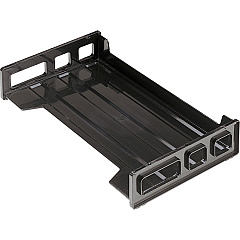 Officemate Side-Loading Desk Tray 2.80" Height x 16.25" Width x 9" Depth - Desktop - Stackable, Durable, Non-stick, Carrying Handle, Portable - Black - Plastic - 1 Each (21102) Officemate Side-Loading Desk Tray 2.80" Height x 16.25" Width x 9" Depth - Desktop - Stackable, Durable, Non-stick, Carrying Handle, Portable - Black - Plastic - 1 Each (21102)