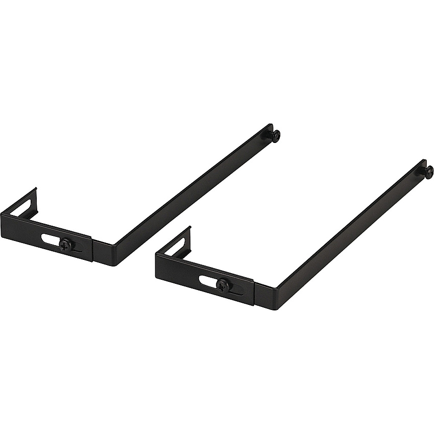Officemate Adjustable Partition Hangers x 7" Length - Metal - Black - 2 / Pair (21460)