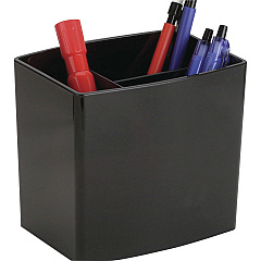 Officemate 2200 Series Large Pencil Cup 4.5" Height x 5" Width x 3.8" Depth - Plastic - Black - 1 Each (22292)