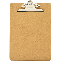 Officemate 83100 Letter Size Wood Clipboard, 9" x 12 .5" ,Recycled Hardboard Officemate 83100 Letter Size Wood Clipboard, 9" x 12 .5" ,Recycled Hardboard