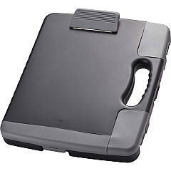 Officemate Portable Clipboard Storage Case Storage for Stationary - Charcoal - 1 Each (83301) Officemate Portable Clipboard Storage Case Storage for Stationary - Charcoal - 1 Each (83301)