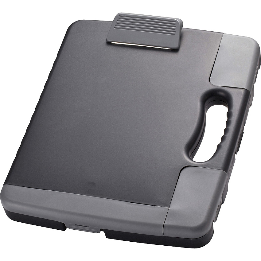 Officemate Portable Clipboard Storage Case Storage for Stationary - Charcoal - 1 Each (83301)
