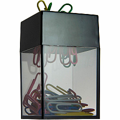 Officemate Magnetic Top Paper Clip Dispenser Smoke - 1 Each (93690)