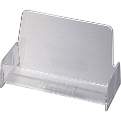 Officemate Business Card Holders 1.9" Height x 3.9" Width x 2.4" Depth - Plastic - Clear - 1 Each (97832)