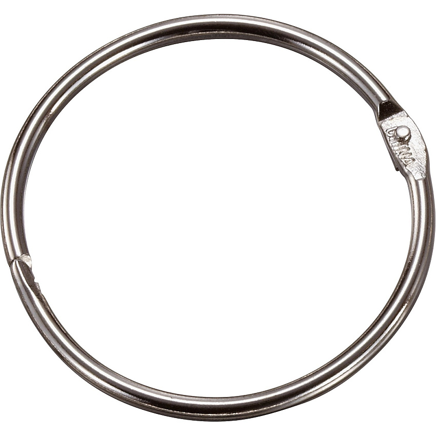 Officemate Loose-Leaf Book Rings 2" Diameter - Silver - Metal - 50 / Box (99704)