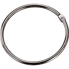 Officemate Loose-Leaf Book Rings 3" Diameter - Silver - Metal - 10 / Box (99706)